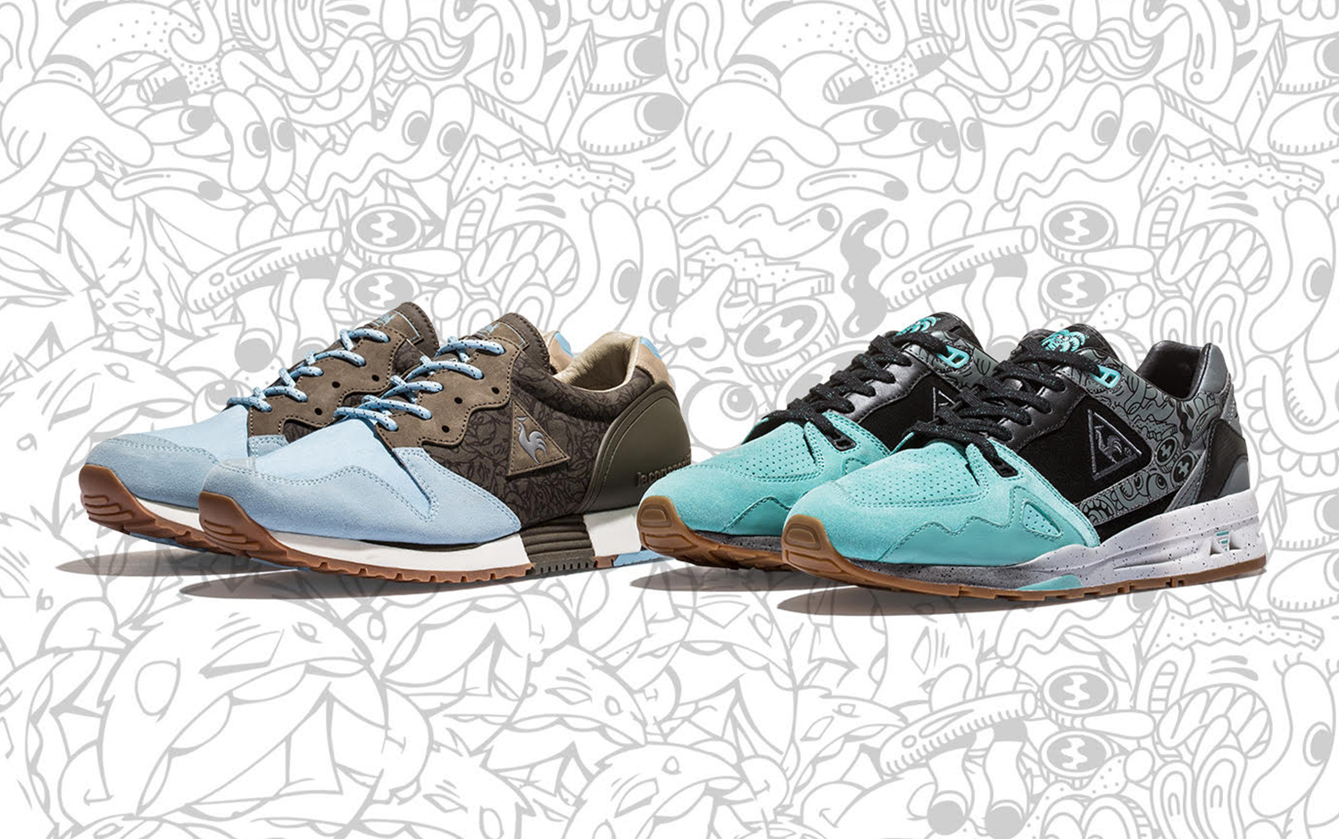 le coq sportif × KICKS LAB.よりLA在住アーティスト2人とのコラボフットウェア計2モデルが登場