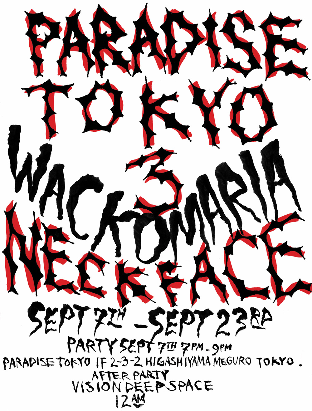 PARADISE TOKYO 3 WACKO MARIA NECK FACE