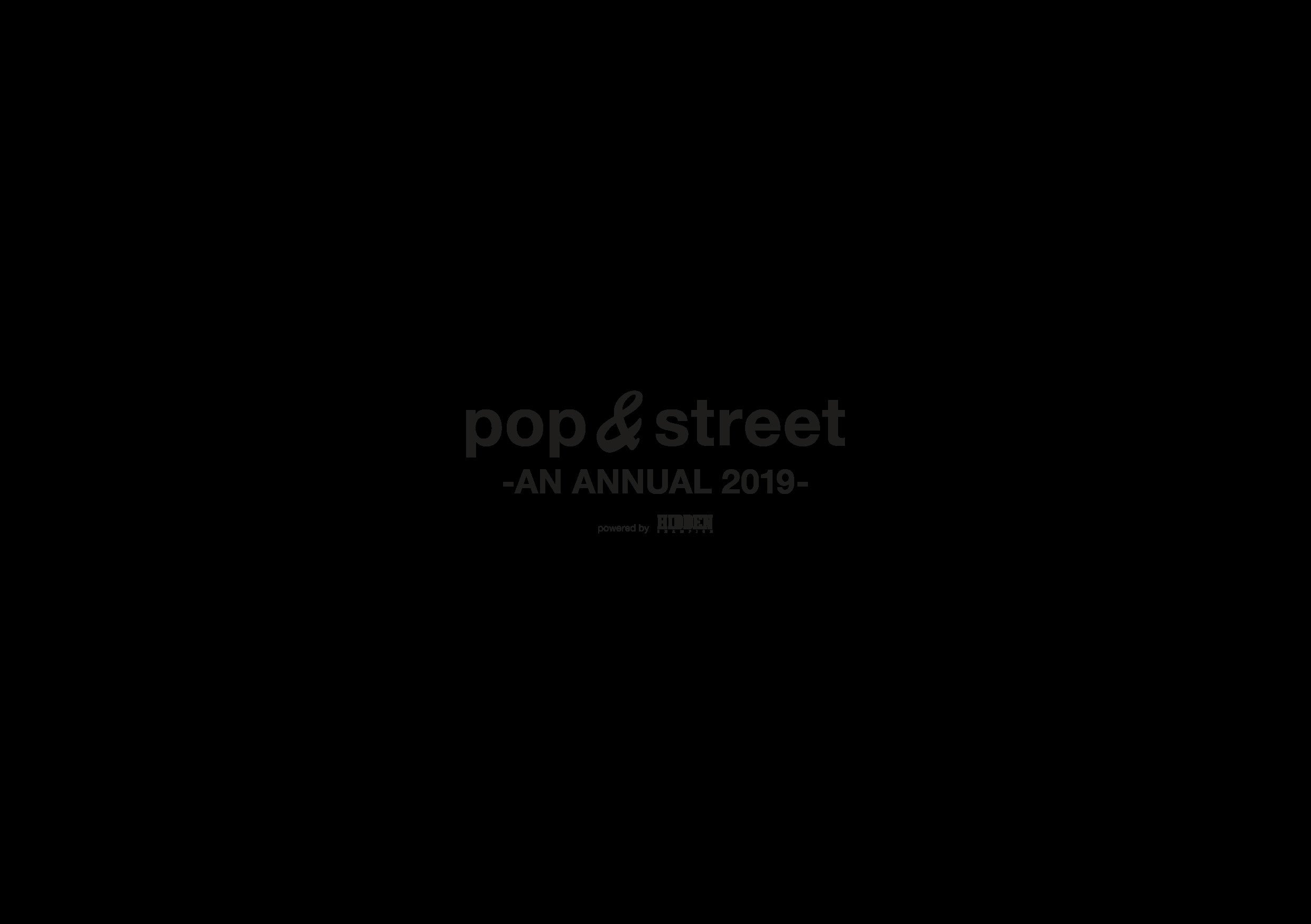 pop&street -AN ANNUAL 2019